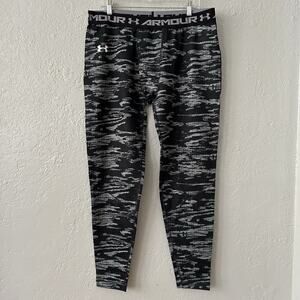 UA ColdGear Compression Leggings Mens 3XL Black Athletic Base Layer Fitted